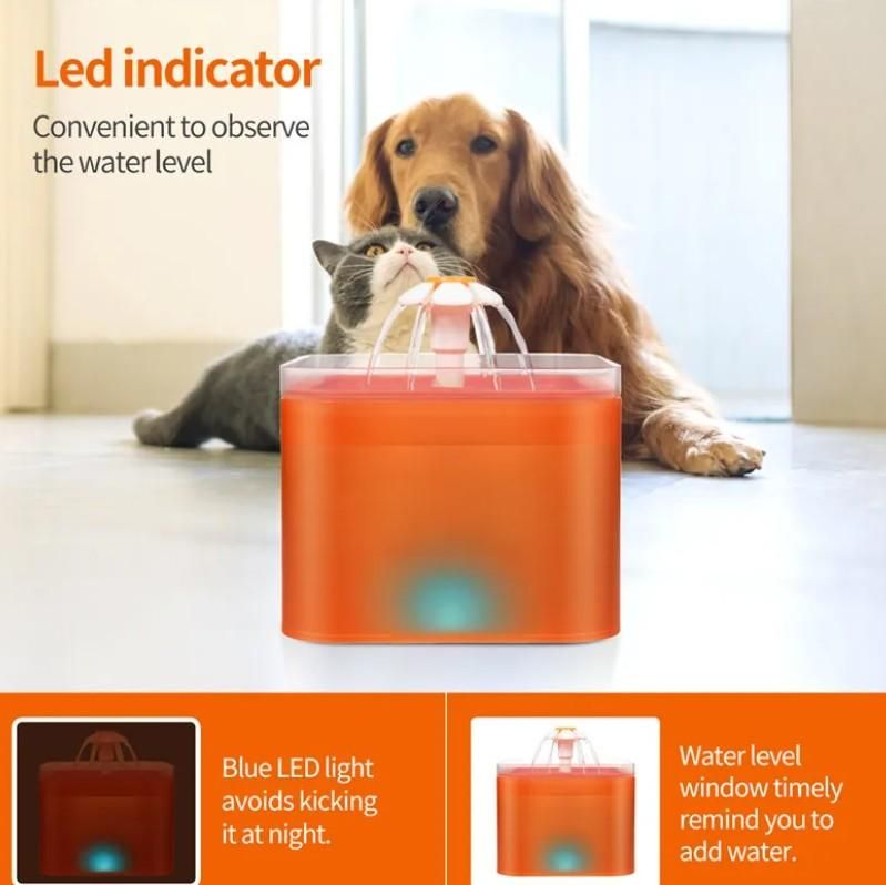 2L Small Pet Water Fountain for Kitten & Small Dogs