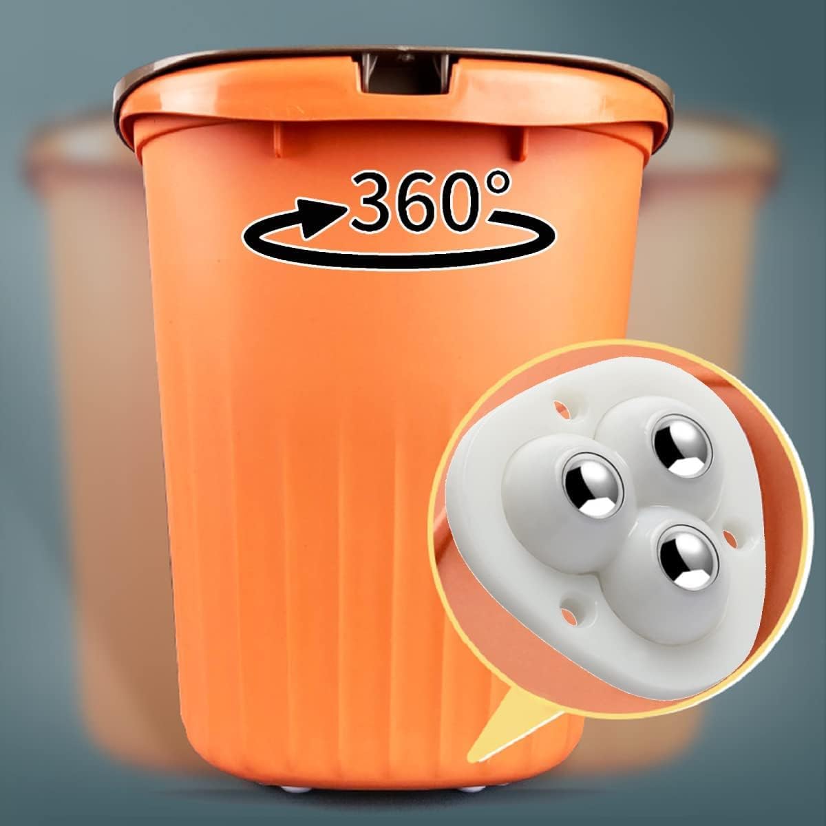 Caster Wheel Self Adhesive Caster Wheel 360° Swivel Wheels for Furniture,  Small Appliance, DIY Modification Moving Table Heavy Duty Caster Wheels (White)