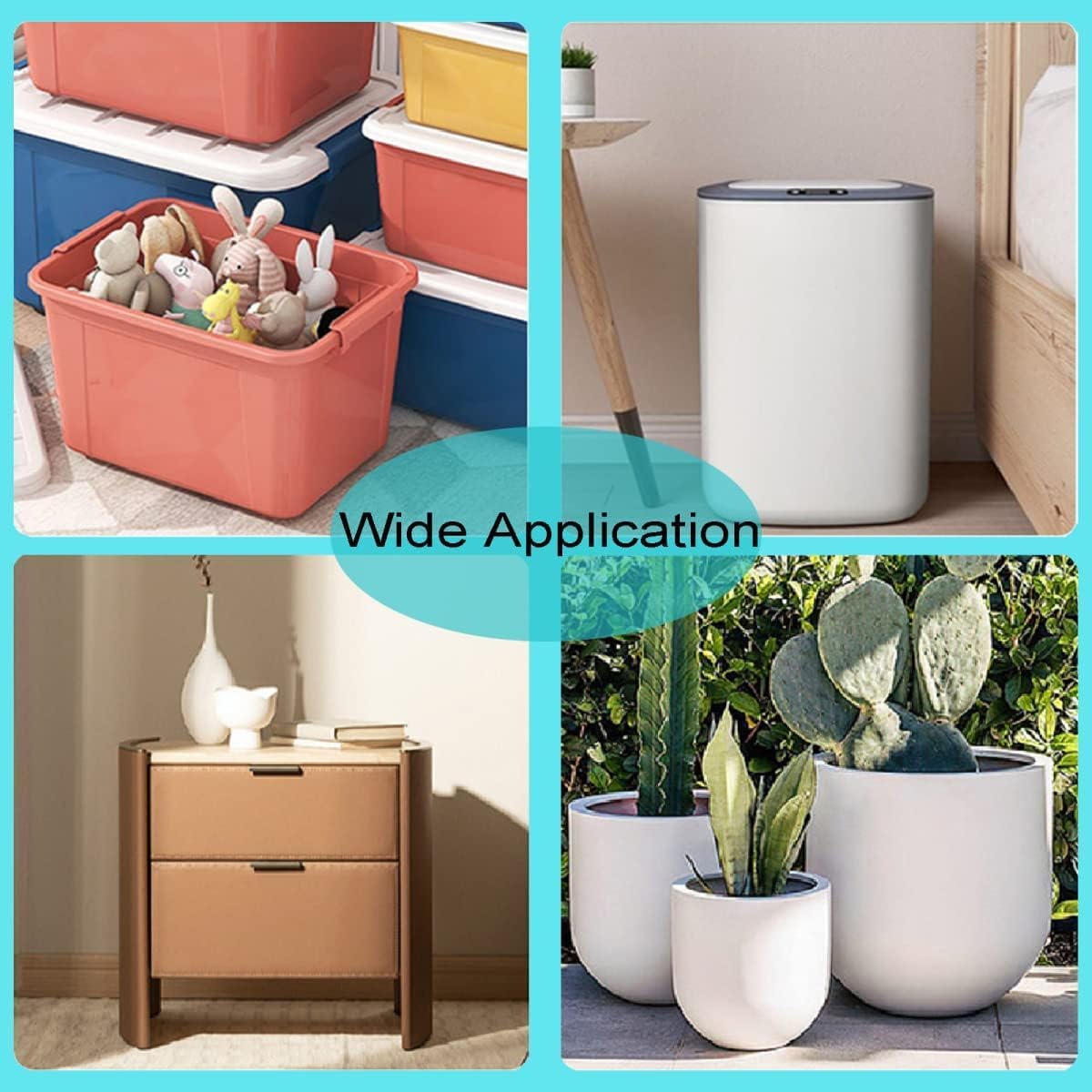 Caster Wheel Self Adhesive Caster Wheel 360° Swivel Wheels for Furniture,  Small Appliance, DIY Modification Moving Table Heavy Duty Caster Wheels (White)